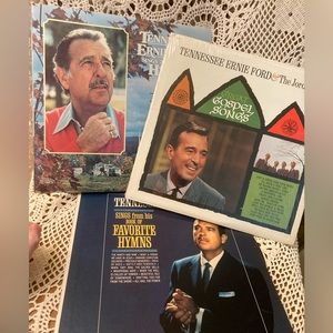 Tennessee Ernie Ford - Vintage Vinyl Records - 3 Albums
